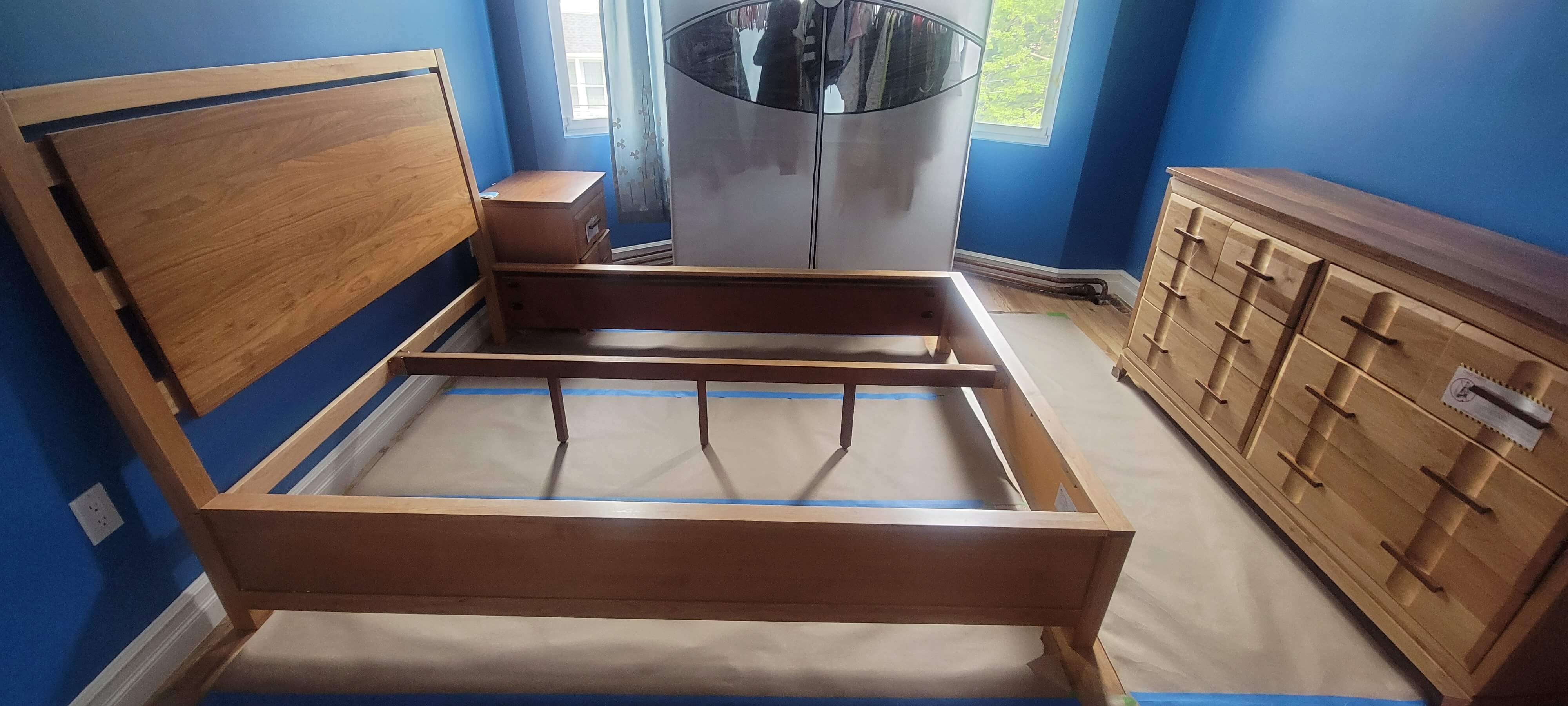 Furniture trash before removal in NYC