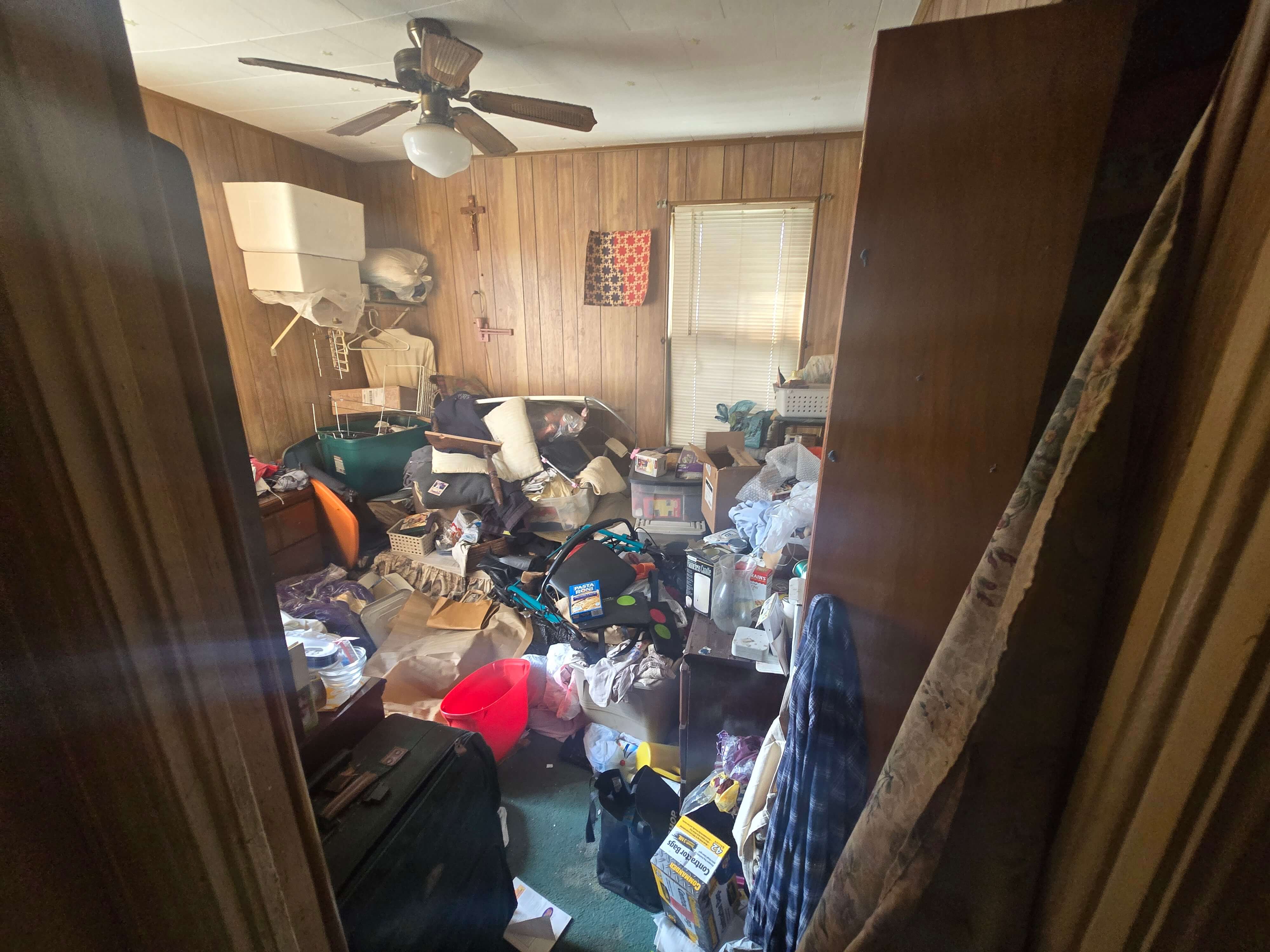 Hoarder house before cleanup in Brooklyn