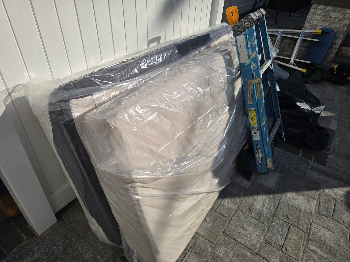 Before mattress removal in New York City