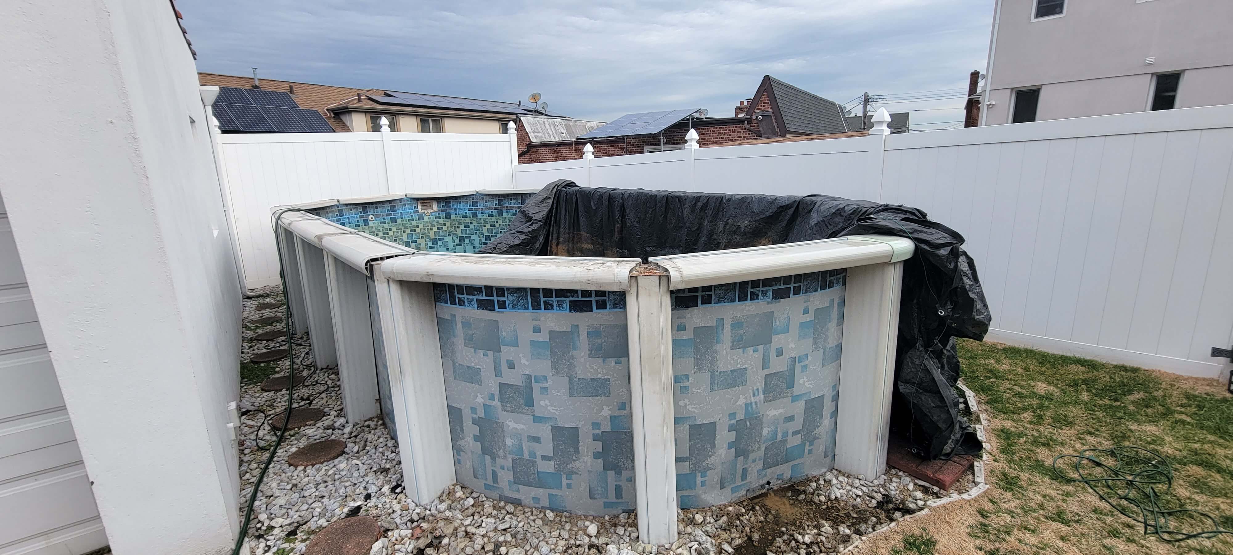 Before pool removal in NYC, NY