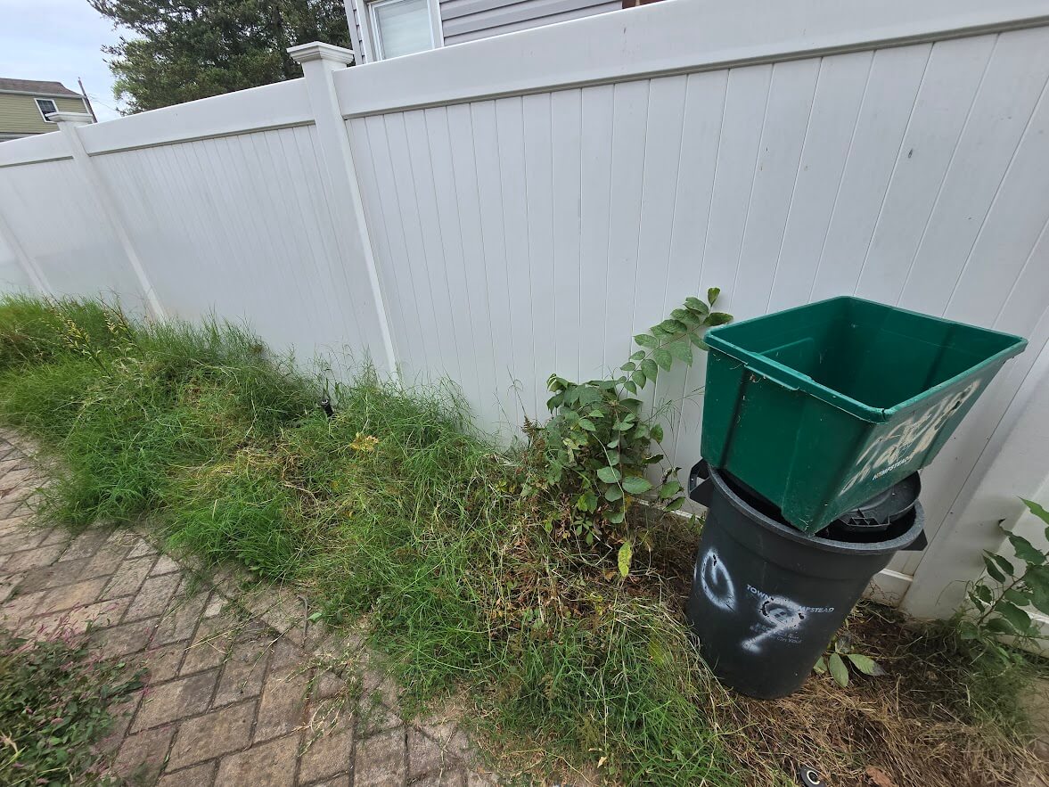 Yard debris after removal in Nassau